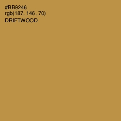 #BB9246 - Driftwood Color Image