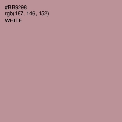 #BB9298 - Thatch Color Image