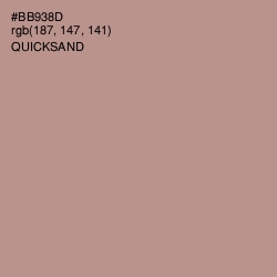 #BB938D - Quicksand Color Image