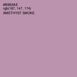 #BB93AE - Amethyst Smoke Color Image