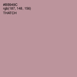#BB949C - Thatch Color Image