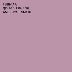 #BB94AA - Amethyst Smoke Color Image