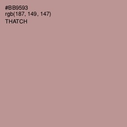 #BB9593 - Thatch Color Image