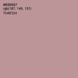 #BB9597 - Thatch Color Image