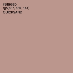 #BB968D - Quicksand Color Image