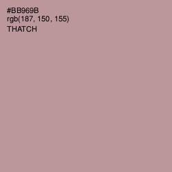 #BB969B - Thatch Color Image