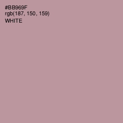 #BB969F - Thatch Color Image