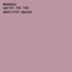 #BB96A0 - Amethyst Smoke Color Image