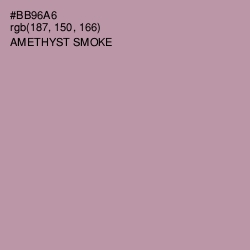 #BB96A6 - Amethyst Smoke Color Image