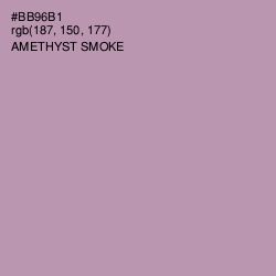 #BB96B1 - Amethyst Smoke Color Image