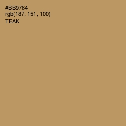 #BB9764 - Teak Color Image