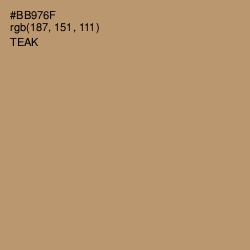 #BB976F - Teak Color Image