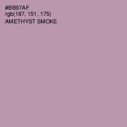 #BB97AF - Amethyst Smoke Color Image