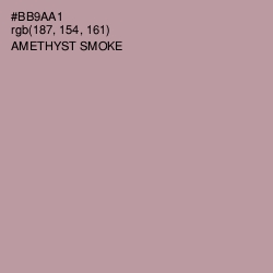 #BB9AA1 - Amethyst Smoke Color Image