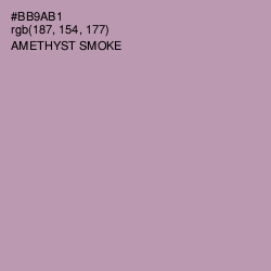 #BB9AB1 - Amethyst Smoke Color Image