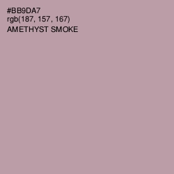 #BB9DA7 - Amethyst Smoke Color Image