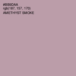 #BB9DAA - Amethyst Smoke Color Image