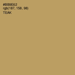 #BB9E62 - Teak Color Image