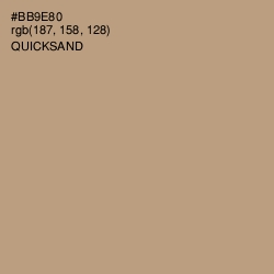 #BB9E80 - Quicksand Color Image