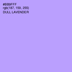 #BB9FFF - Dull Lavender Color Image