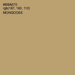 #BBA070 - Mongoose Color Image