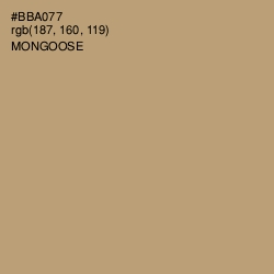 #BBA077 - Mongoose Color Image