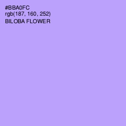 #BBA0FC - Biloba Flower Color Image