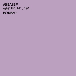 #BBA1BF - Bombay Color Image