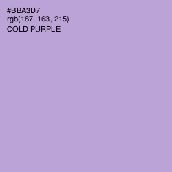 #BBA3D7 - Cold Purple Color Image