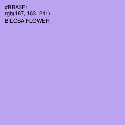 #BBA3F1 - Biloba Flower Color Image