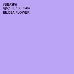 #BBA3F6 - Biloba Flower Color Image