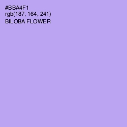 #BBA4F1 - Biloba Flower Color Image