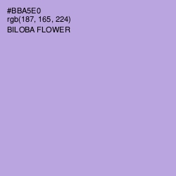 #BBA5E0 - Biloba Flower Color Image