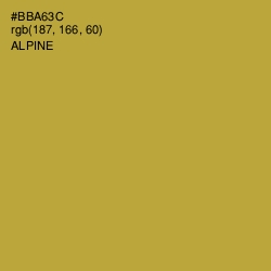 #BBA63C - Alpine Color Image