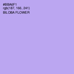 #BBA6F1 - Biloba Flower Color Image