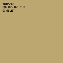 #BBA76F - Gimblet Color Image