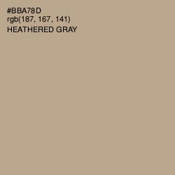 #BBA78D - Heathered Gray Color Image