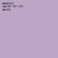 #BBA7C5 - London Hue Color Image