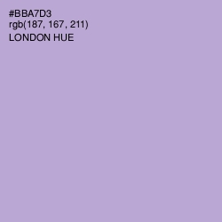 #BBA7D3 - London Hue Color Image