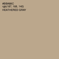 #BBA88C - Heathered Gray Color Image