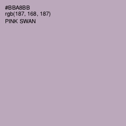 #BBA8BB - Pink Swan Color Image