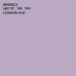 #BBA8C2 - London Hue Color Image