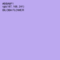 #BBA8F1 - Biloba Flower Color Image