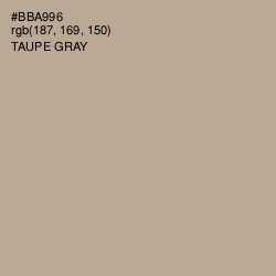 #BBA996 - Taupe Gray Color Image