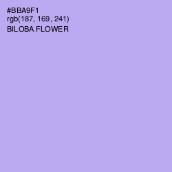 #BBA9F1 - Biloba Flower Color Image