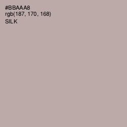 #BBAAA8 - Silk Color Image