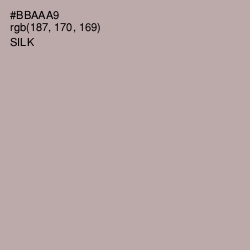 #BBAAA9 - Silk Color Image