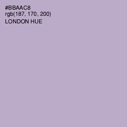 #BBAAC8 - London Hue Color Image