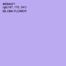 #BBAAF1 - Biloba Flower Color Image