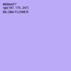 #BBAAF7 - Biloba Flower Color Image